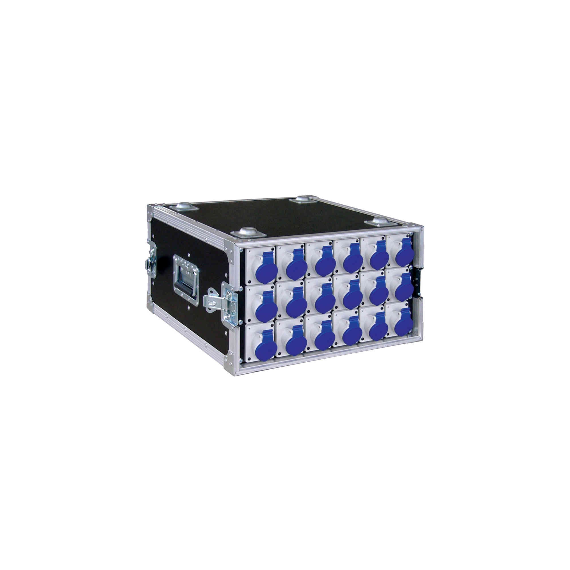 Box di distribuzione IN 1 x 32A,OUT 18x16A- 18 interruttori magnetotermici + differenziale puro 32A